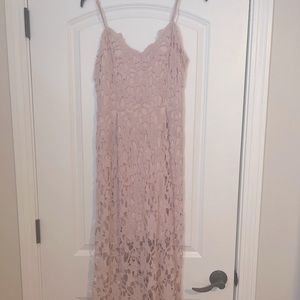 Express Pink Lace Dress
